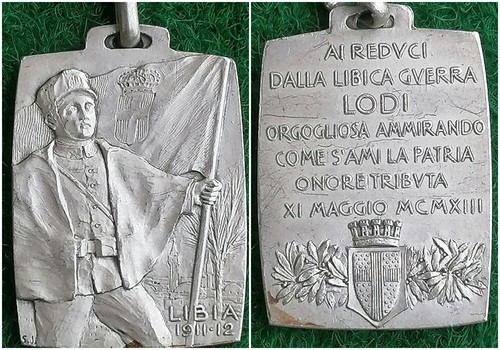 Medaglia guerra libia lodi - medaglia,