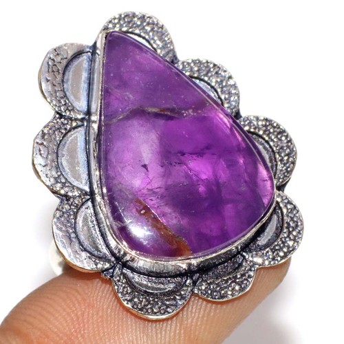 Anello etnico ametista
