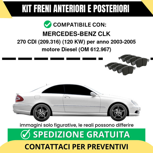 Pastiglie freno ant - pastiglie, post