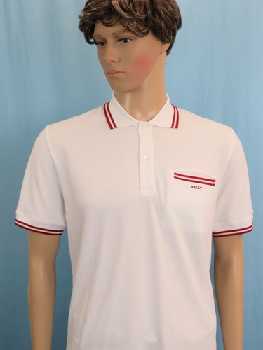Nuova polo bally bianca cotone - nuova,