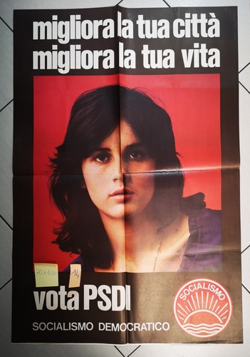 Manifesto originale psdi - originale,