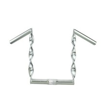 Lowrider manubrio bici cromato piatto ritorto 11" cruiser chopper bici 25,4 mm