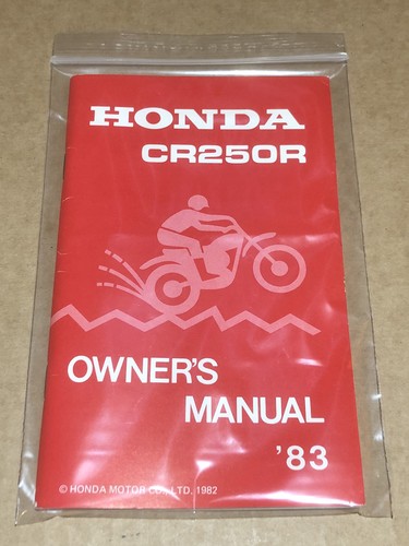 Honda cr250r 1983 manuale - cr250r, del