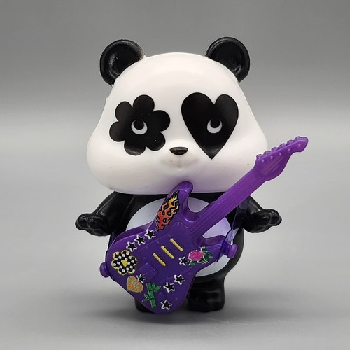 Pet black white panda bear - black,
