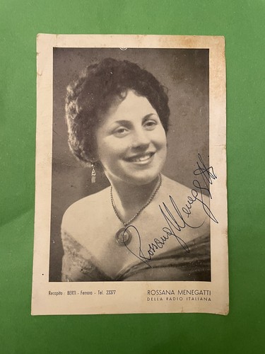 Spettacolo autografo rossana - -,