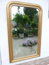 Antica Specchiera '800 FOGLIA ORO semplice 140X85 specchio consolle console n48