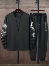 Pigiama Casual da Uomo: T-Shirt a Maniche Lunghe e Pantaloni Larghi Estivi