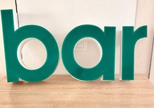 LETTERE SCATOLATE VINTAGE PROVENIENTE DA VECCHIA INSEGNA LUMINOSA-MODERNARIATO