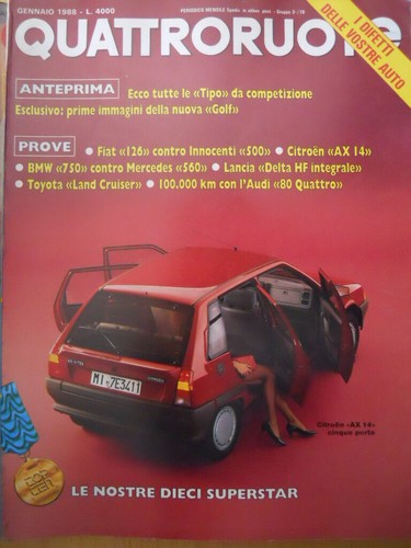 Quattroruote 387 1987 fiat - quattroruote,