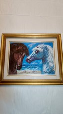 Quadro cavalli mare di - "cavalli,