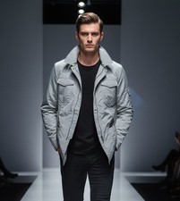 Giacca Leggera Uomo, Colore Grigio Argento, Tg 48.