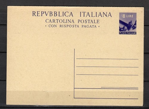 1947 intero postale serie - 1947,