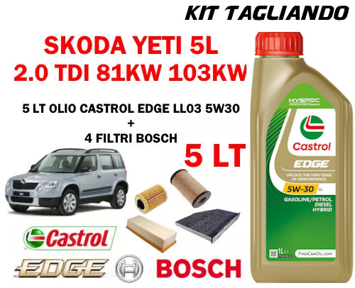 Kit tagliando olio castrol - kit,