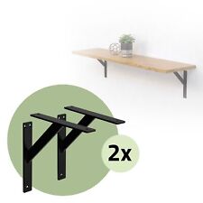 4x Staffa per mensola nero 240