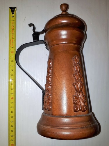 Caraffa legno con manico - caraffa, in