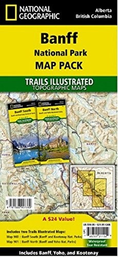Banff national park - banff, [map