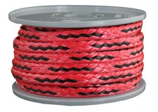 DYNEEMA Corda intrecciata / corda / Ø 8 mm / 10 metri Fb. rosso-nero / 5.300 daN