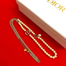 Collana Christian Dior logo CD