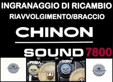 ★INGRANAGGIO DI RICAMBIO (RIAVVOLGIMENTO) 1x CINEPROIETTORE CHINON SOUND 7800★
