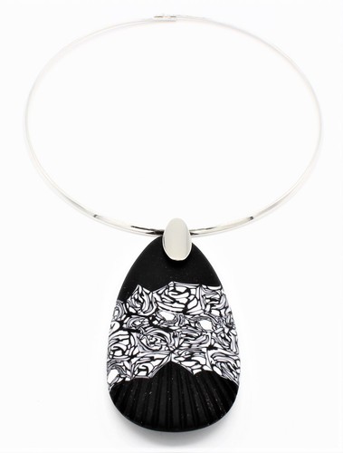 Collana donna vetro battuto e - collana,