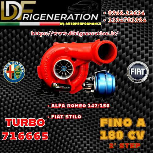 Turbo maggiorato 716665 alfa - turbo,