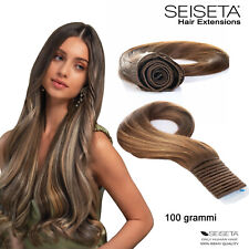 Hair Extension Tessitura capelli veri 100 grammi SEISETA Weft lisci Remy 55 cm