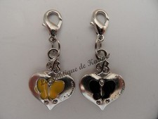 2 Charm Breloque Fermo Metal