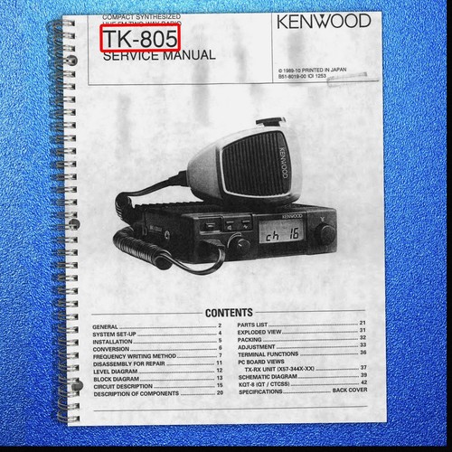 Kenwood 805 uhf two way - tk-805, fm