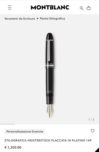 Penna montblanc meisterstuck - penna,
