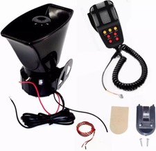 CLACSON PER AUTO SIRENA DELLA POLIZIA 7 TONI 130DB SIRENA PER AUTO ALLARME 12V