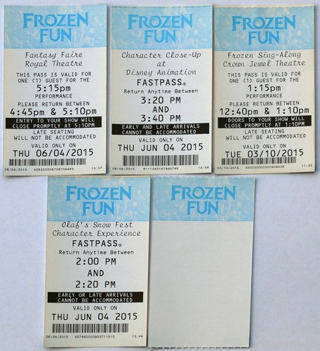 Fastpass disney per frozen - 5,