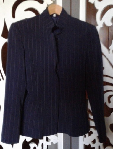 Giacca gessato blu - tg., 42
