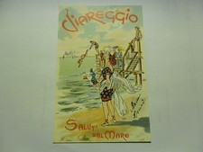 SALUTI DA VIAREGGIO CARTOLINA POSTALE NUOVA RIPRODUZIONE FABBRI - ALINARI