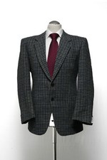 Harris Tweed Giacca Blu Grigia