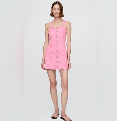 Mini abito gap rosa denim - abito,