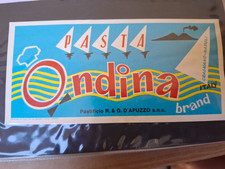 ETICHETTA PASTIFICIO D'APUZZO PASTA ONDINA