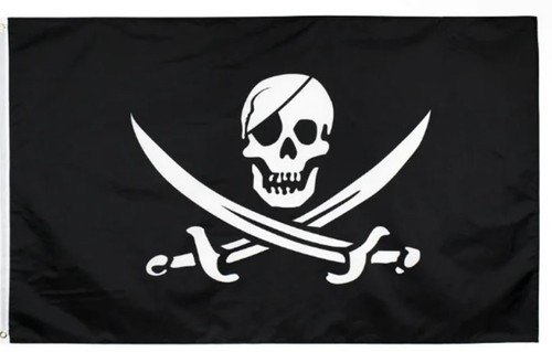 Bandiera pirati jolly teschio - pirati,