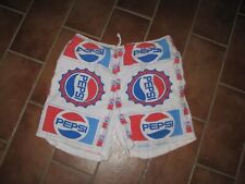 Vintage  Pepsi Cola man surf shorts '80s USA  LARGE