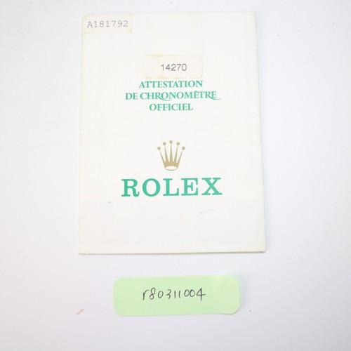 Rolex 14270 explorer carta - 14270,