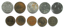 German Reich Lot 5 X 10