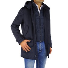Giubbotto Uomo Invernale Elegante Giubbino Imbottito Impermeabile Cappotto VEQUE