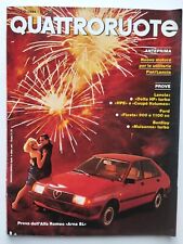 Rivista Quattroruote Numeri Vari Anno 1984 Auto Automobili Vintage Ed.Domus