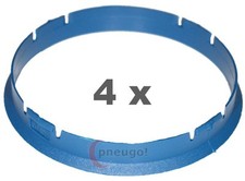4 anelli di centraggio per cerchi in lega da 73,10 mm a 71,60 mm in plastica ...
