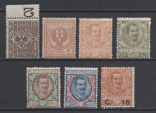Regno 1901 floreale lotto - regno,