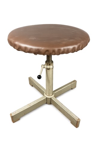 Sgabello industriale vintage - sgabello,