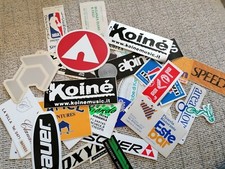 Adesivi lotto 30 pezzi e più stickers vintage anni 80 stereo blocco