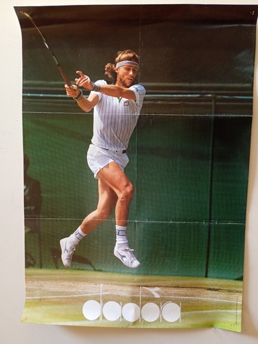 Vintage poster tennis borg - vintage,