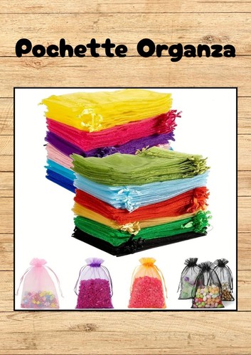 Lot pochettes organza sacs - lot,