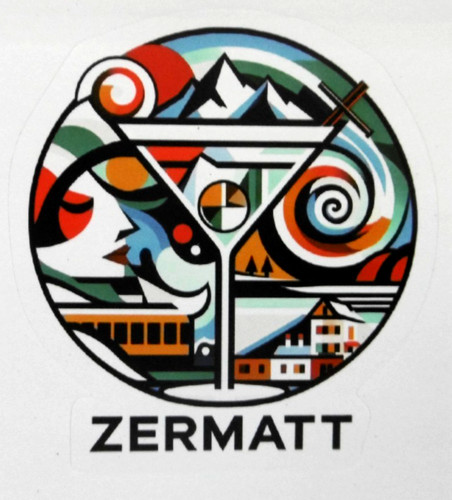 Adesivo souvenir zermatt - souvenir,
