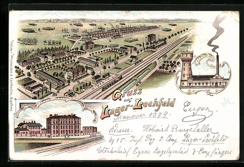 Litografia lager lechfeld - litografia,